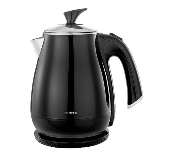 Чайник Centek CT-0007 Black 1.5 л, 1900 Вт, съёмная крышка, двойные стенки, эффект термоса 1
