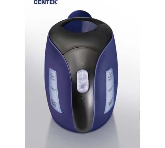 Чайник Centek 1.7 л, 2200 Вт, LED, матовый корпус, защита от включения без воды CT-0026 Blue
