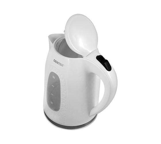 Чайник Centek 2 л, 2200 Вт, открывание кнопкой, внутренняя подсветка CT-0041 White