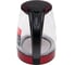 Чайник Centek CT-1009 BLR красный/черный, стекло, 1.7 л, 2200 Вт, внутренняя LED подсветка, кнопка 2