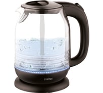 Чайник Centek Rome стекло, 1.7л, 2200Вт, внутренняя LED подсветка, кнопка CT-0016