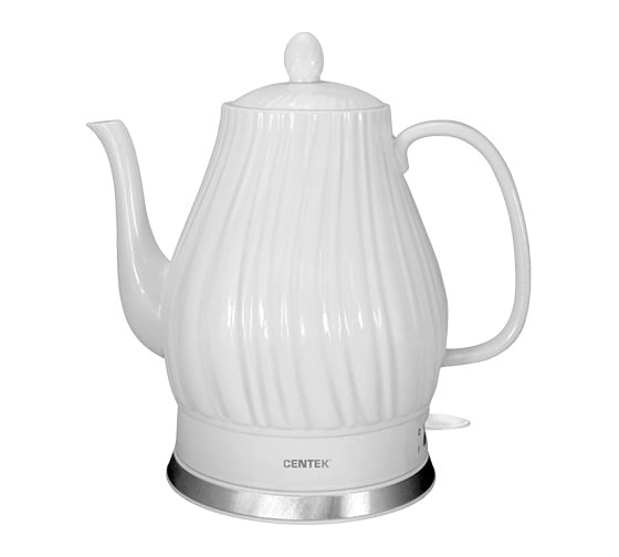 Чайник Centek 2 л, 2150 Вт, супербелая керамика, рельефный корпус CT-0064