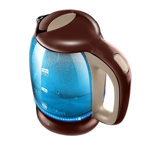 Чайник Centek Vancouver стекло, 1.8л, 2200Вт, внутренняя LED подсветка, кнопка CT-0034 Coffee