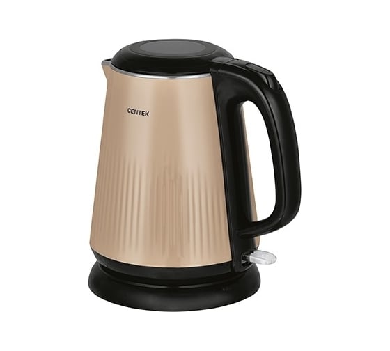 Чайник Centek CT-1025 Beige металл, 1.8 л, 2200 Вт, двойные стенки