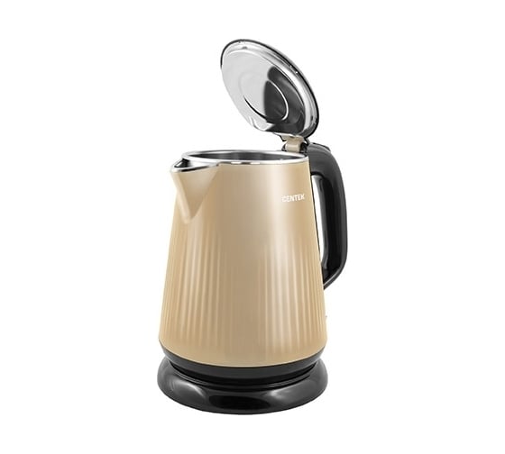 Чайник Centek CT-1025 Beige металл, 1.8 л, 2200 Вт, двойные стенки