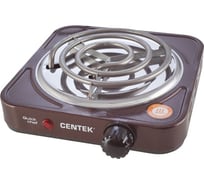 Электрическая плитка Centek CT-1508 Siberia 1 конфорка, ТЭН, 140 мм, 1000 Вт, индикатор работы