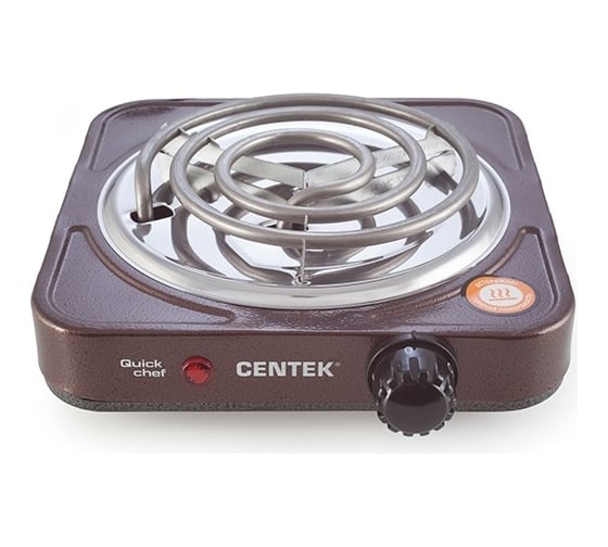 Электрическая плитка Centek CT-1508 Siberia 1 конфорка, ТЭН, 140 мм, 1000 Вт, индикатор работы
