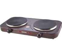 Электрическая плитка Centek CT-1507 Siberia 2 конфорки, чугун, 155 мм, 2000 Вт, индикатор работы