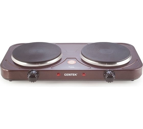 Электрическая плитка Centek CT-1507 Siberia 2 конфорки, чугун, 155 мм, 2000 Вт, индикатор работы