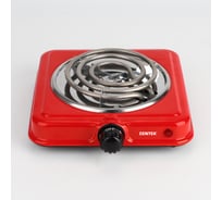 Электрическая плитка Centek CT-1508 Red 1 конфорка, ТЭН, 140 мм, 1000 Вт, индикатор работы