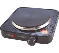 Электрическая плитка Centek CT-1506 Black 1 конфорка, чугун, 155 мм, 1000 Вт, индикатор работы