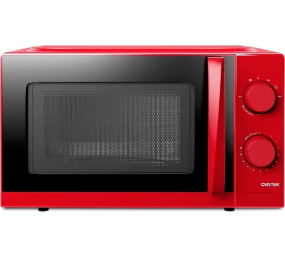 Микроволновая печь Centek СВЧ 700W 20 л, открывание дверцы ручкой CT-1571 Red