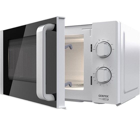 Микроволновая печь Centek СВЧ CT-1576 белый, 700W, 20 л, 6 режимов, диаметр тарелки 245 мм, таймер, подсветка