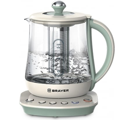 Электрический чайник BRAYER 2200 Вт, 1,5 л, 40-100 С BR1015