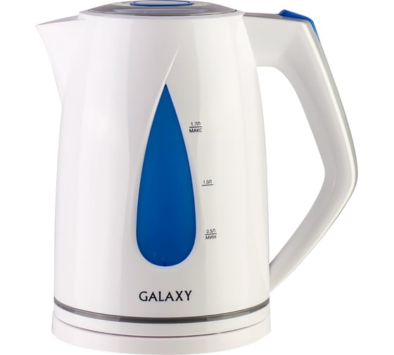 Электрический чайник Galaxy GL 0201 голубой 2200 Вт, объем 1,7 л гл0201голуб 1