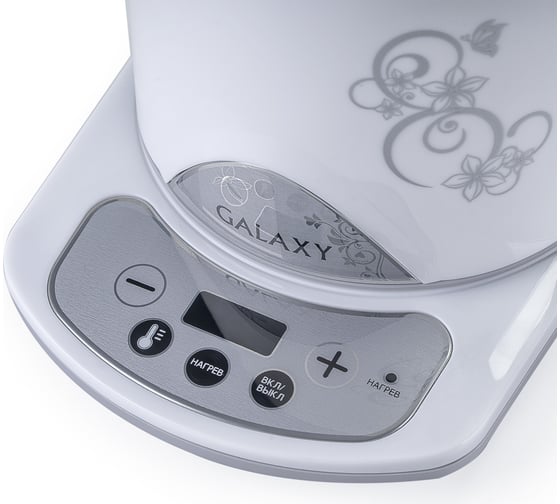 Электрический чайник Galaxy GL 0340 белый 1800 Вт, объем 1,5 л гл0340бел