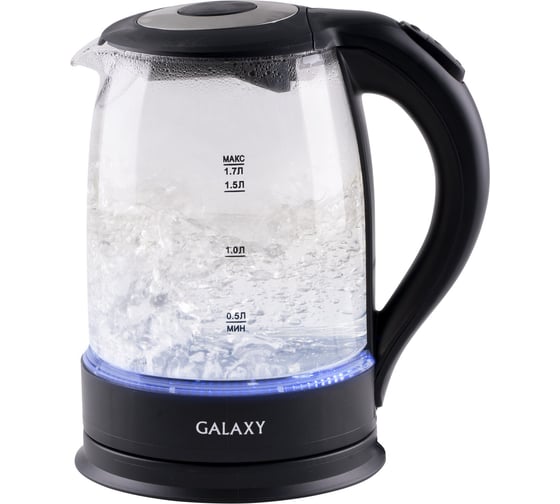 Электрический чайник Galaxy GL 0553 черный 2200 Вт, объем 1,7 л гл0553черн