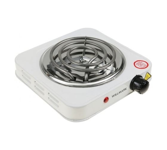Электрическая плита WILLMARK 1 спиральная конфорка 140 мм, 1000 Вт HS-111TW 2000614 1