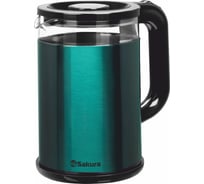 Чайник электрический Sakura SA-2742MGR (1.8) стекл двухслойн подсв. УТ000003368