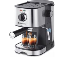 Кофеварка Sakura SA-6113 рожк 1,0л 15бар 850Вт РТ-00069184