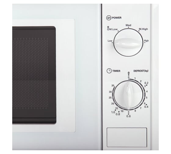 Микроволновая печь SONNEN MW2070B-5MW 20 л, 700 Вт, таймер, механическое управление, белая 454654
