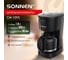 Кофеварка капельная SONNEN CM1095, 900Вт, объем 1,8л, подогрев кофе, черная, 456334 2