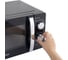 Микроволновая печь SONNEN MW2070BLCR-6MB, 20л, 700Вт, таймер, механика, черная/хром, 454982 7