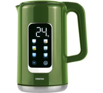Чайник Centek CT-1003 (зеленый) 1,7л 2200Вт 2стенки Сталь без шва Умный Сенсор LED-дисплей CT-1003 Green