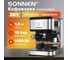 Кофеварка рожковая SONNEN CM8501 ручной капучинатор, 1100Вт, 1,5л, 15бар, черная/серебро, 456335 2