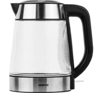 Чайник Centek стекло 1.8л, 2200Вт, внутр.LED подсветка,защита от вкл б/воды, сьемная крышка CT-0013
