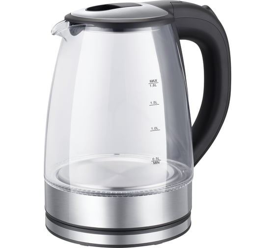 Электрический чайник стеклянный с подсветкой HOTT 1800W, 1,8 л HT-EKG05 1