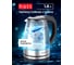 Электрический чайник стеклянный с подсветкой HOTT 1800W, 1,8 л HT-EKG05 4