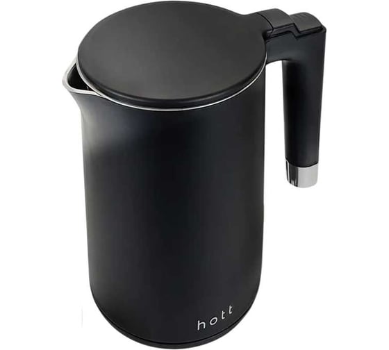 Чайник электрический HOTT 1,7 л двухслойная теплоизоляция, встроенная вертикальная ручка HT-EKDW01 1