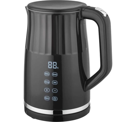 Чайник электрический HOTT 1,7 л, электронное управление, дисплей, двухслойная теплоизоляция HT-EKDi03 1