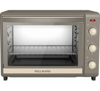 Мини-печь Willmark WOC-452GB (45л,конвекц,таймер,4 линейных ТЭНа,реж.беспрерывн.раб,беж/сер,1800Вт) 1001664