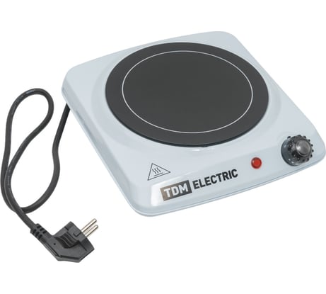 Одноконфорочная электроплитка TDM ЭПК1 230 В, 1.2 кВт, керамический диск SQ2504-0005