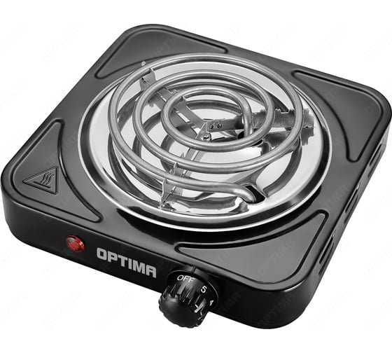 Плита электрическая Optima OS-111TB (1 спиральная конфорка*140mm, 1000Вт) 2000621