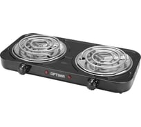 Плита элек. Optima OS-210TB (2 спиральные конфорки*140mm, 2000Вт) 2000623