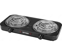 Плита элек. Optima OS-210TB (2 спиральные конфорки*140mm, 2000Вт) 2000623