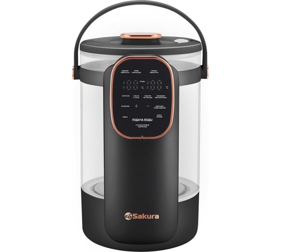 Термопот Sakura SA-1375BK Premium 3л, стекло, LCD, сенсорный УТ000001530 1