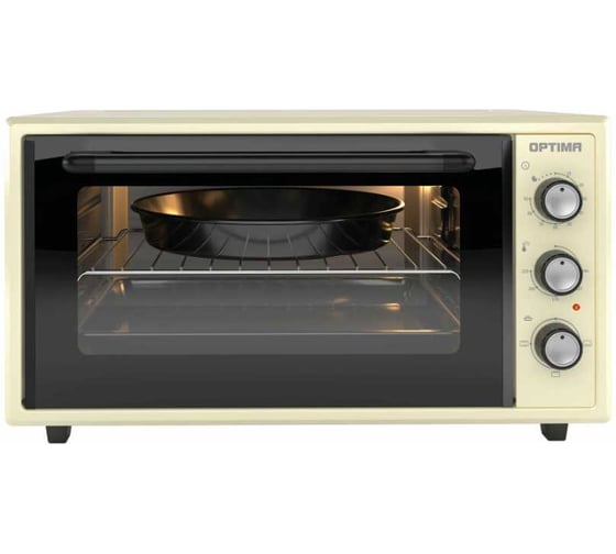 Мини-печь Optima MO-48B (48л,эмал.внутр.поверх.,лампа,таймер,беж.,1600Вт) 2003563 1