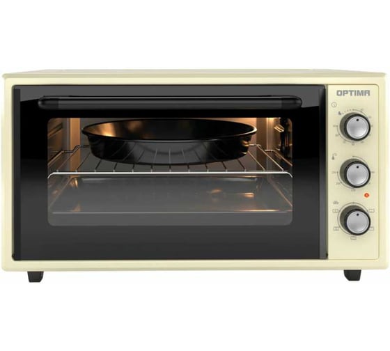 Мини-печь Optima MO-48BF (48л,эмал.внутр.поверх,конвекция,лампа,таймер,беж.,1600Вт) 2003569 1
