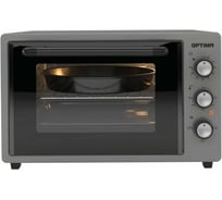 Мини-печь Optima MO-38G (38л,лампа,таймер,2 противня,решетка,серый,1400Вт) 2003558