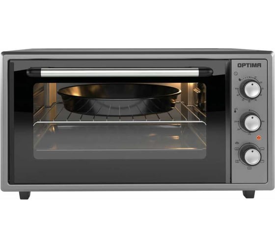 Мини-печь Optima MO-48GF (48л,эмал.внутр.поверх,конвекция,лампа,таймер,серый,1600Вт) 2003568 1