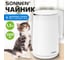 Чайник электрический с двойными стенками SONNEN KT-8719W, 1,5л, 2200 Вт, белый, 454691 2