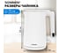 Чайник электрический с двойными стенками SONNEN KT-8719W, 1,5л, 2200 Вт, белый, 454691 7