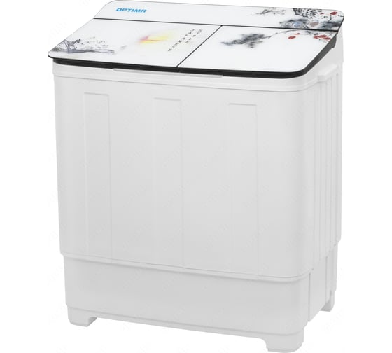 Стиральная машина Optima МСП-75СТ (полуавтомат,стекл.крышка, насос, 1350 об./мин.,макс.загр. 7,0кг) (Японский стиль) 1001559 1
