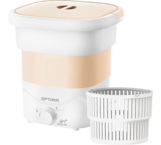 Стиральная машина Optima МС-31СК (малютка 2,5кг, 170Вт., складная, корзина для отжима) (Оранжевый) 1000547 1