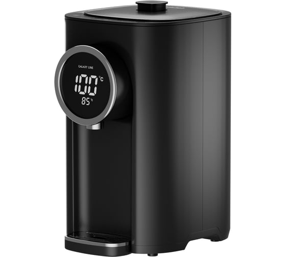 Термопот Galaxy LINE GL 0614, черный, 1450 Вт, 4,8 л, функция повторного кипячения, подача воды с помощью электрического насоса, автоотключение при отсутствии воды 7010306142 1