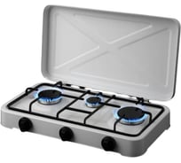 Плита газовая настольная BlackWeld трехконфорочная, белая 150223